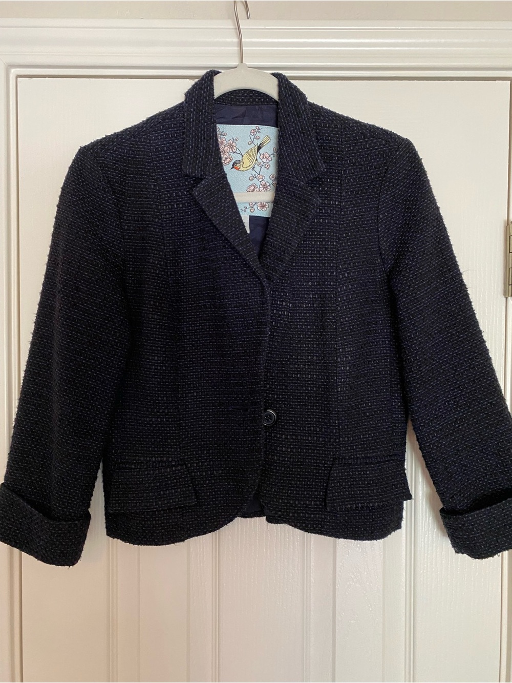 Tabitha Navy Tweed Lady Jacket